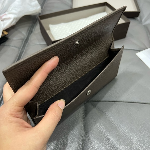 Brand New With Box Gucci Leather Continental Wallet Gray - Picture 5 of 10